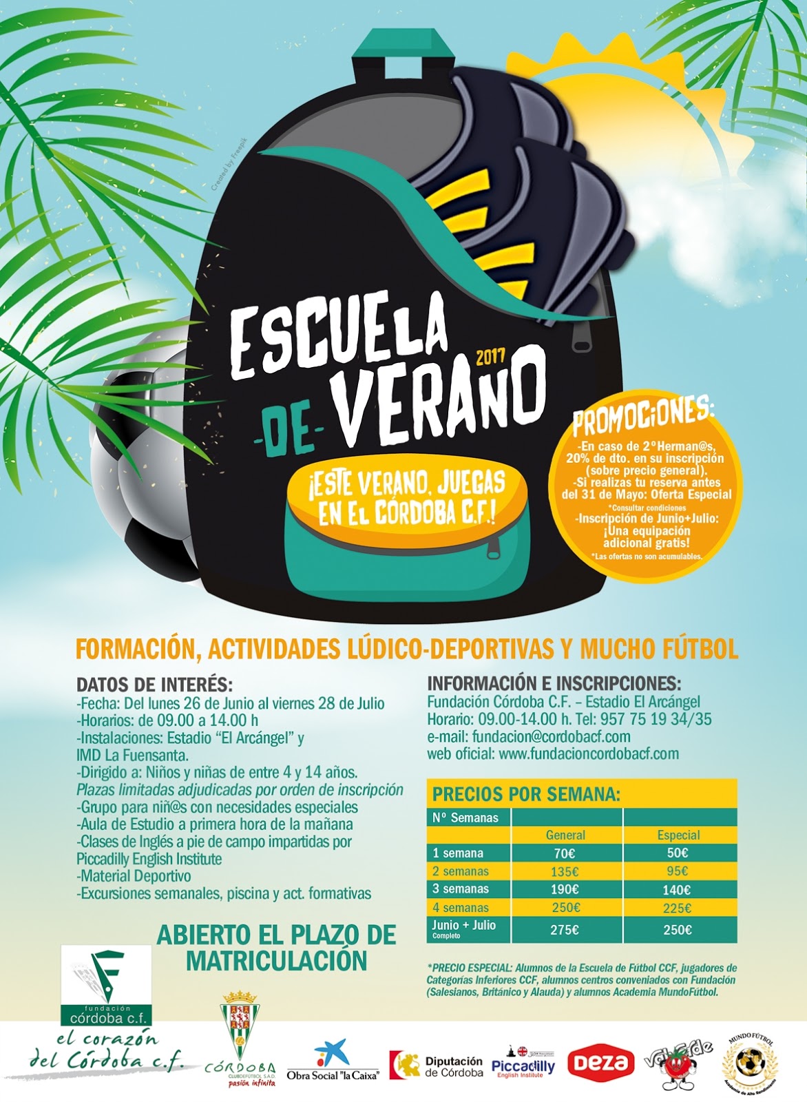 Escuela de Verano de la Fundación Córdoba C.F.